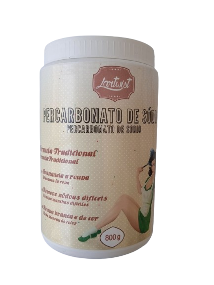 Percarbonato de Sódio Boião 800gr (Branqueador roupa)