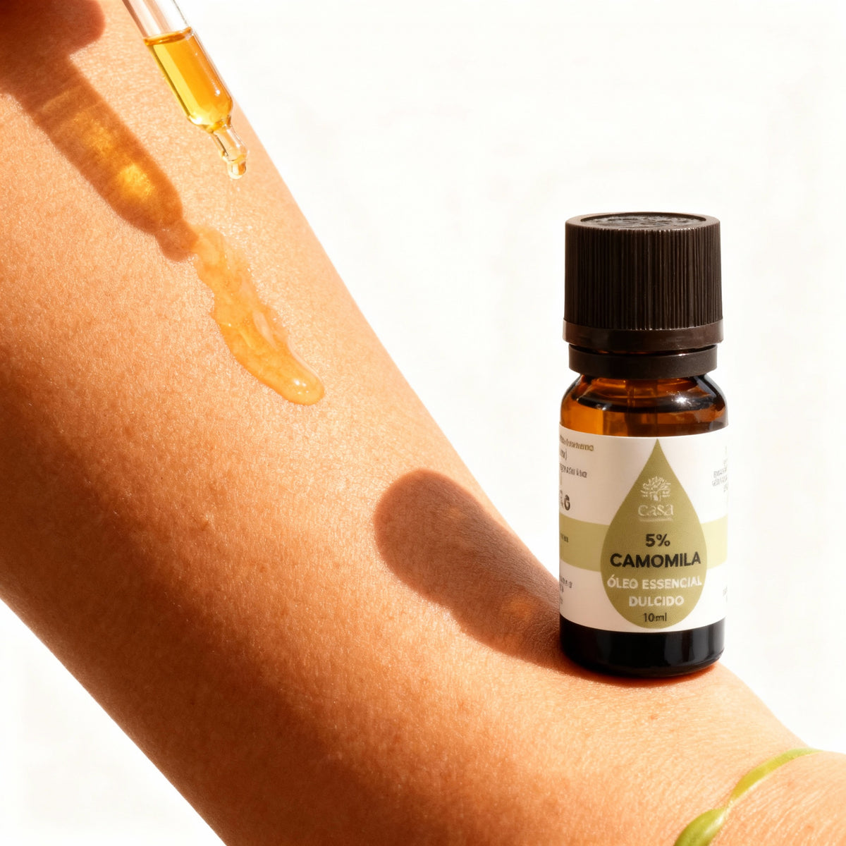 Óleo Essencial de Camomila Romana diluído 10ml Casa d'Aromaterapia