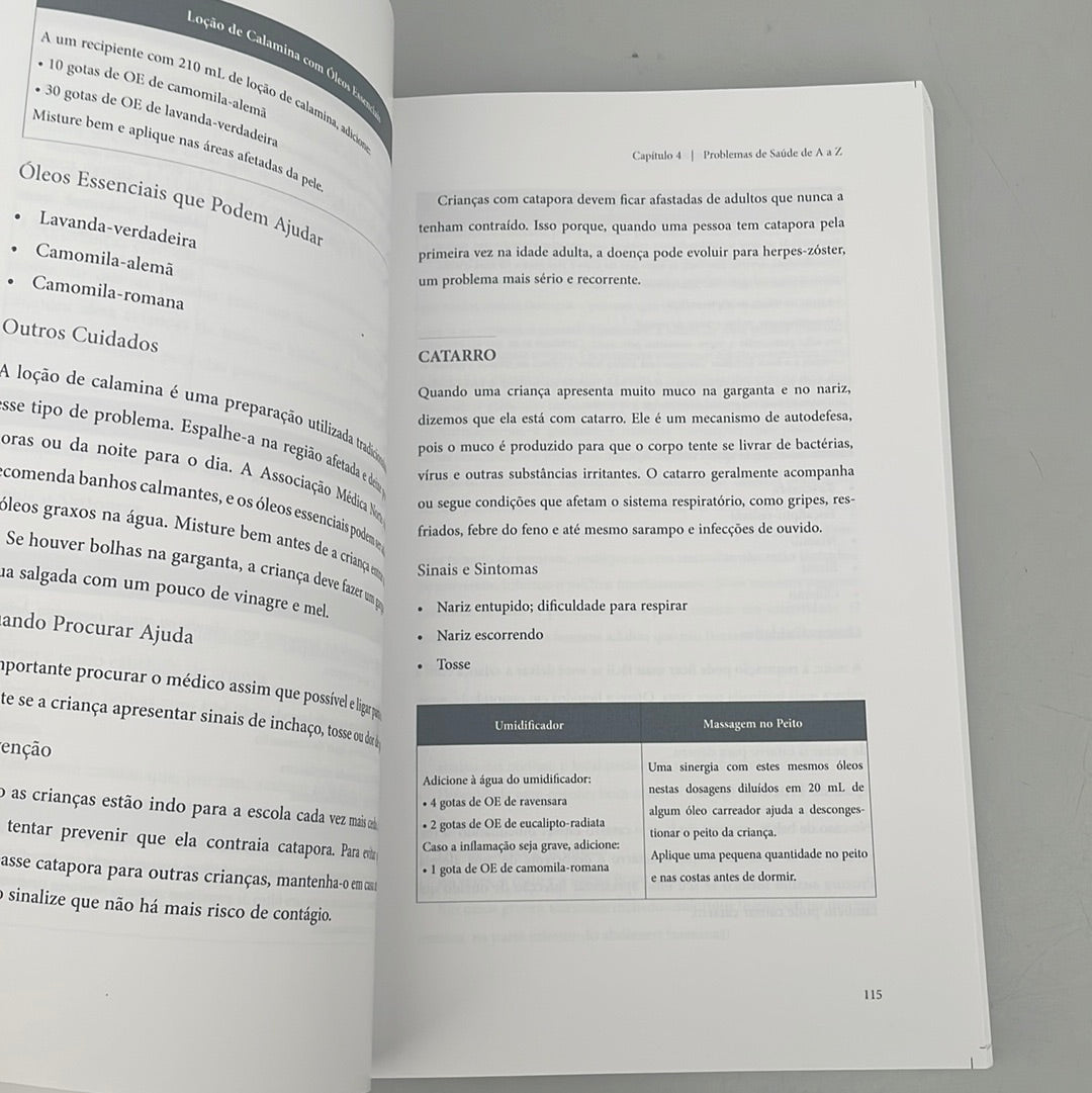Livre sur l'aromathérapie pour des enfants en bonne santé
