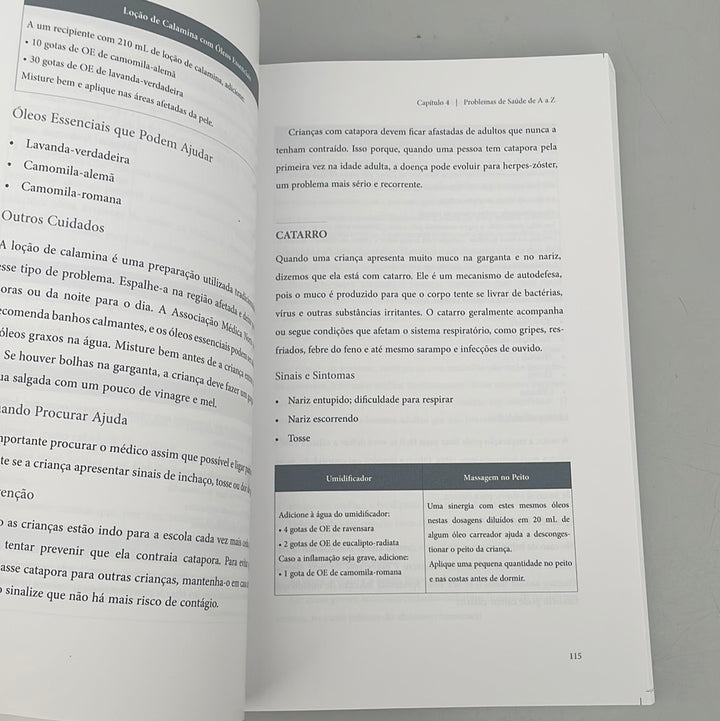 Livre sur l'aromathérapie pour des enfants en bonne santé