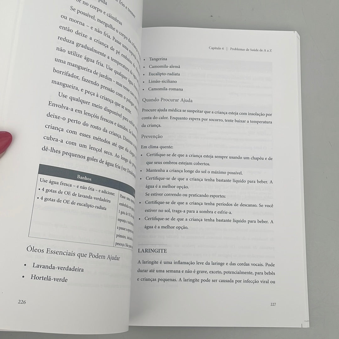 Livre sur l'aromathérapie pour des enfants en bonne santé