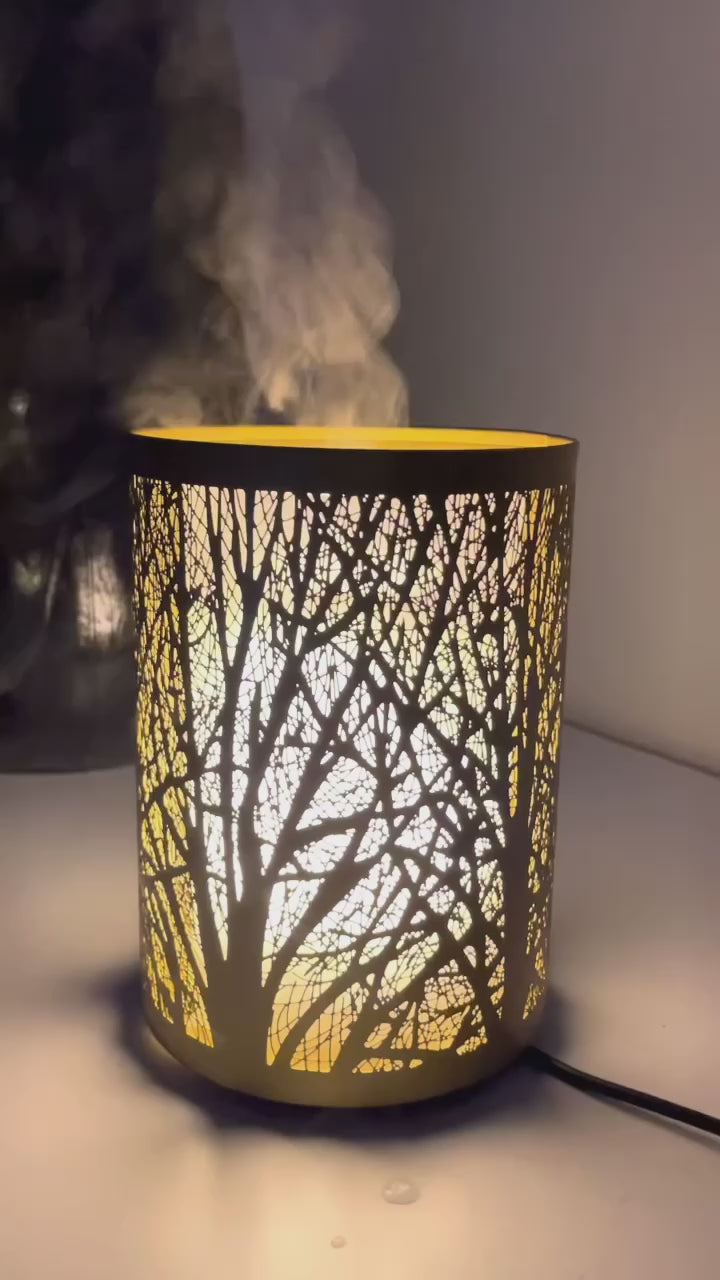 Difusor Ultrassónico para Óleos Essenciais | OÁSIS DOURADO %