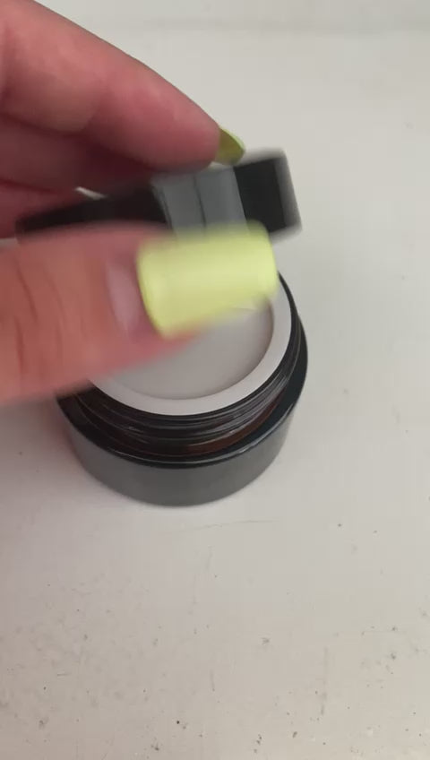 Amber glass jar