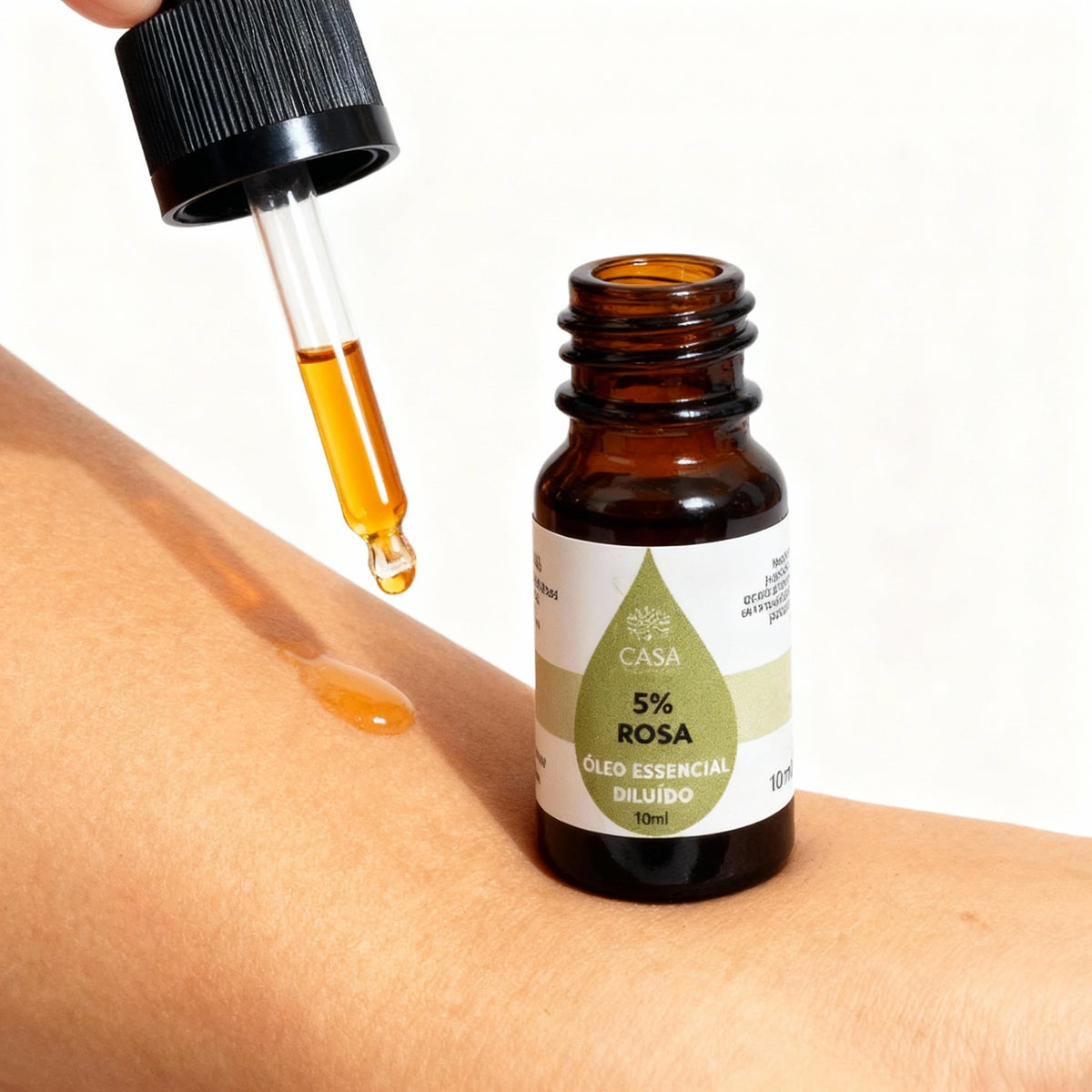 Óleo Essencial de Rosa diluído 5% 10ml Casa d'Aromaterapia