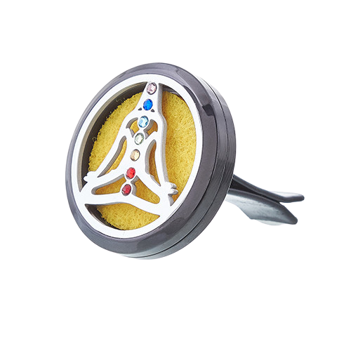 Difusor de Carro para Óleos Essenciais | Yoga chakra - 30mm