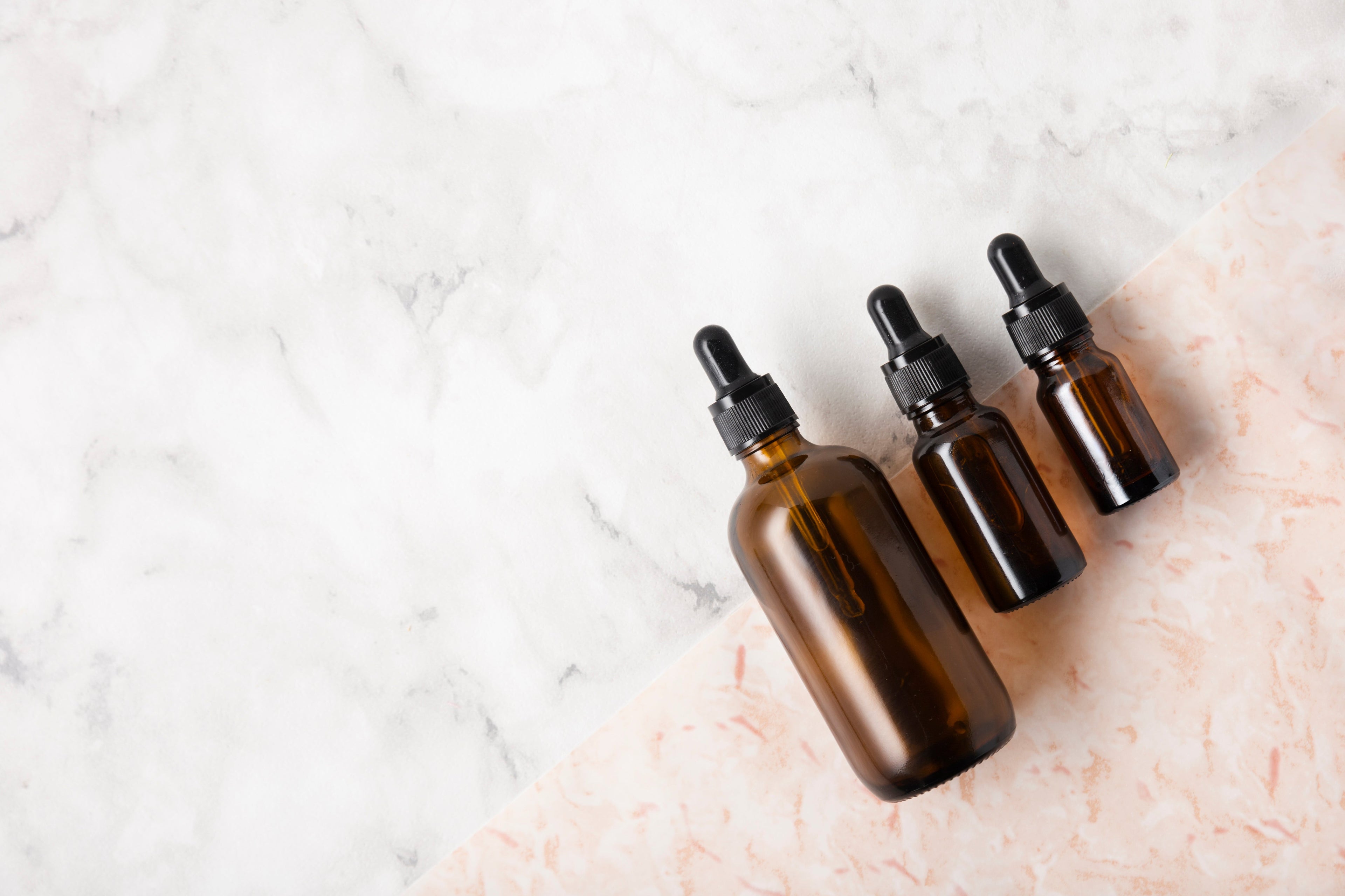 Frascos vazios para sinergias