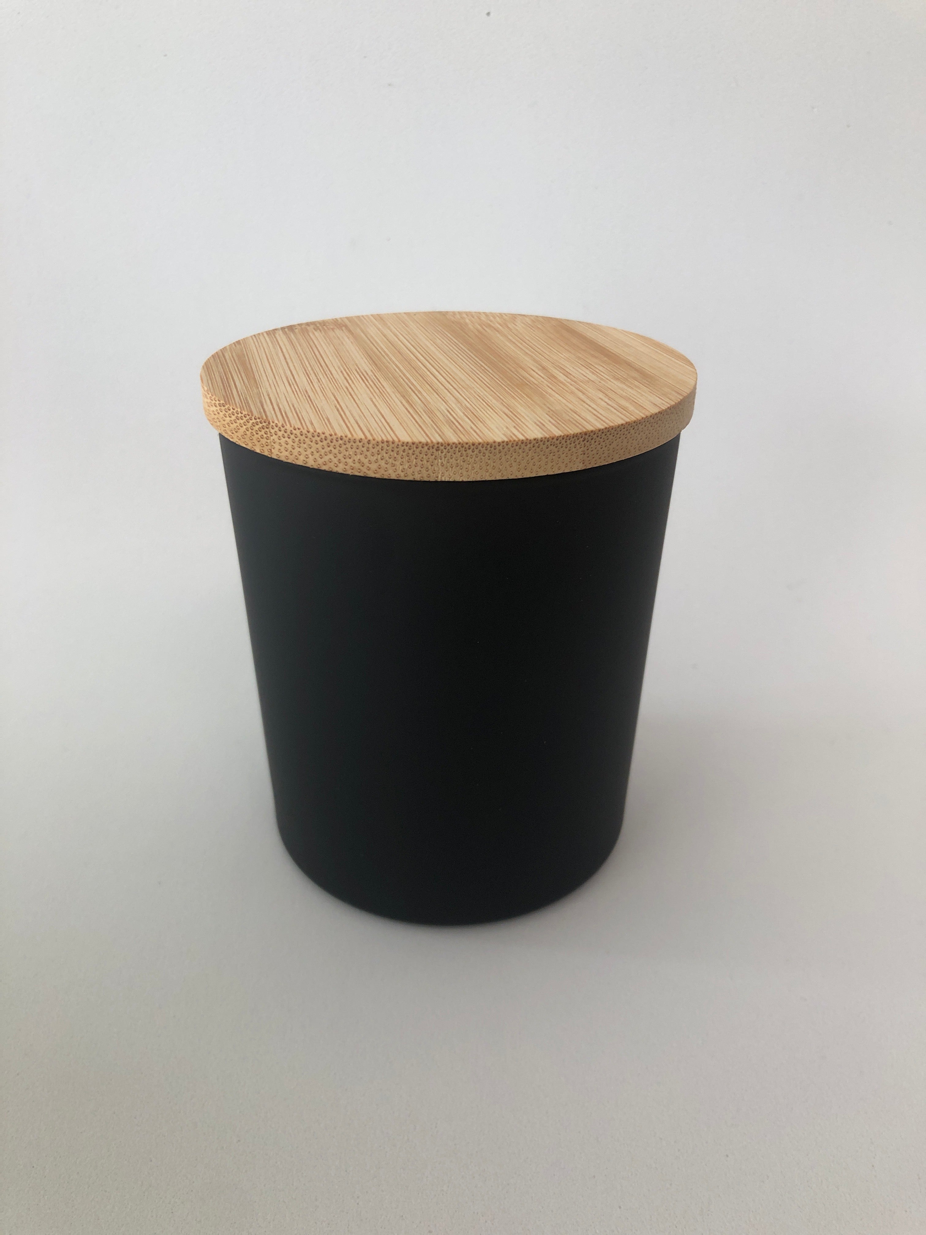 Boião de Vidro para Velas C/ Tampa Bambu ***