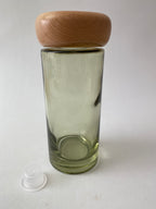 Frasco de Vidro Esverdeado e Tampa para Mikado ***