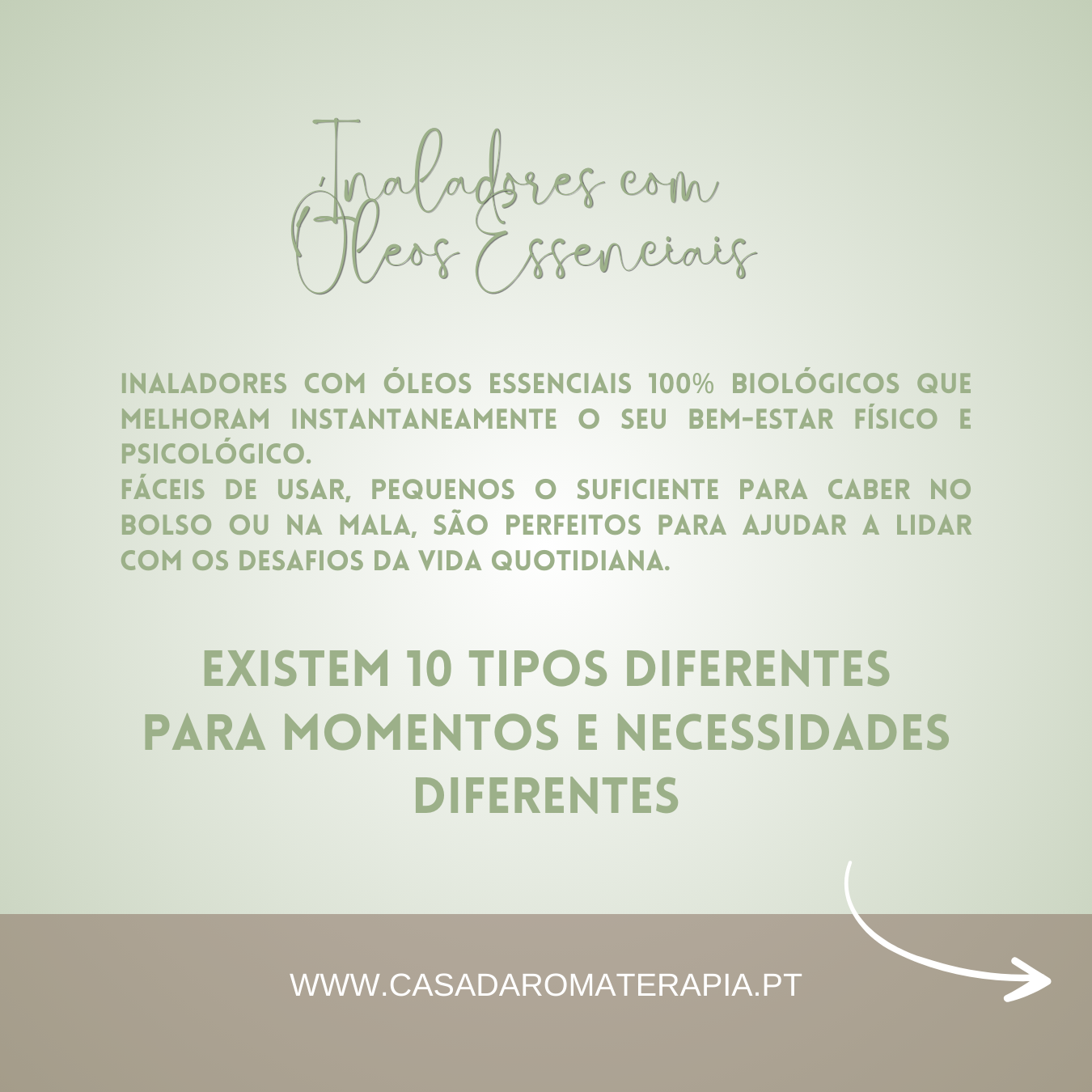 Inalador com óleos essenciais bio | pronto a usar