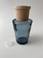 Frasco de Vidro Azul e Tampa para Mikado ***