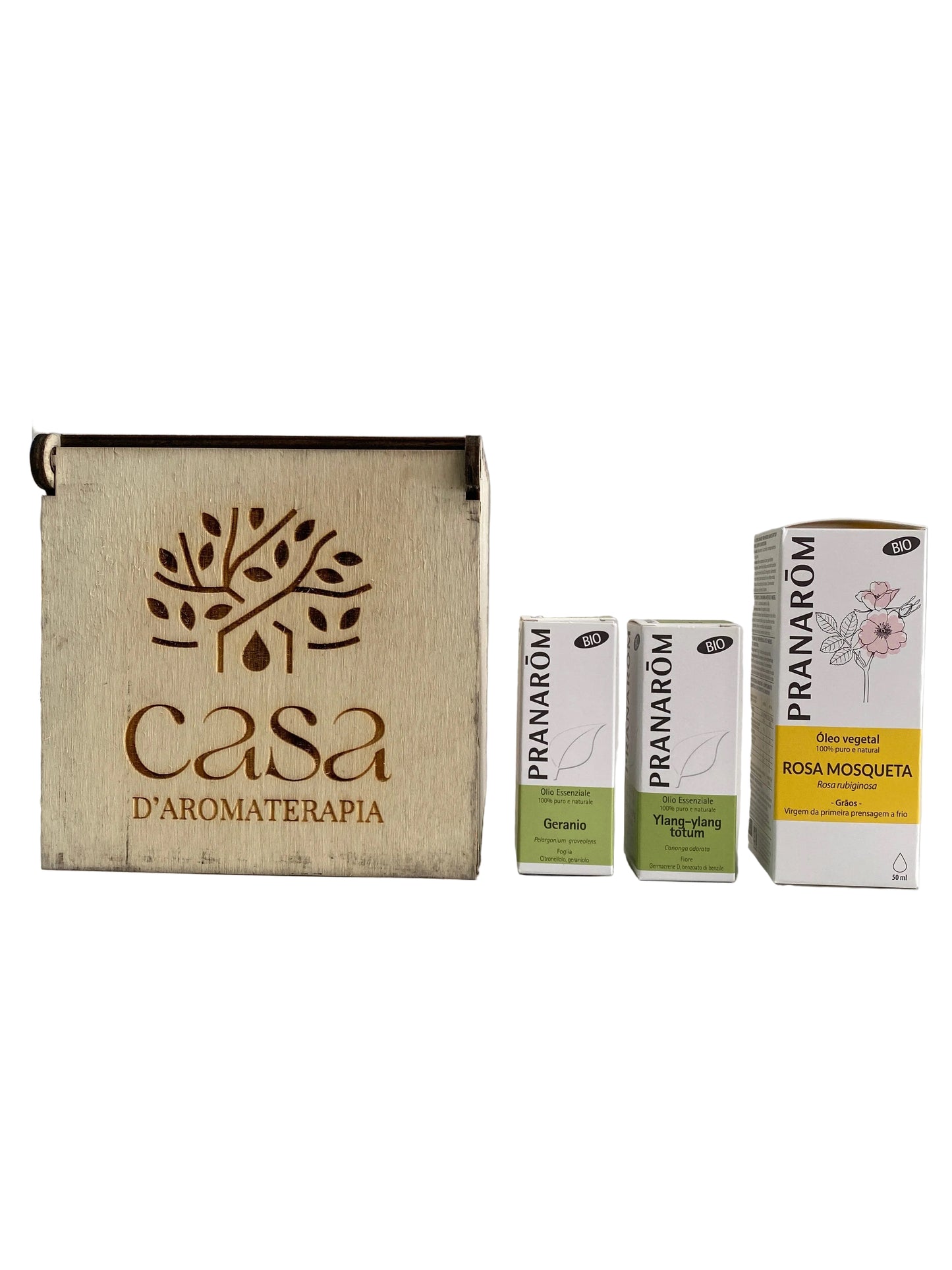 Kit Beleza Natural (3 óleos + caixa madeira)