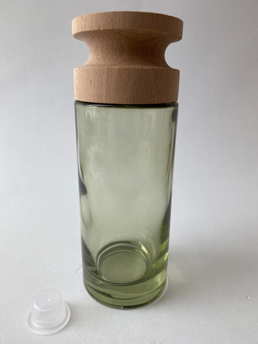 Frasco de Vidro Esverdeado e Tampa para Mikado ***