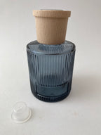 Frasco de Vidro Azul e Tampa para Mikado ***