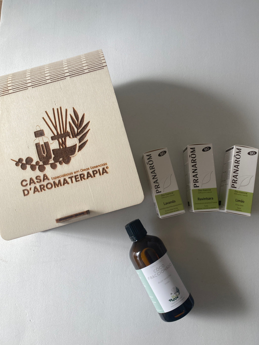 Kit Bem-Estar Infantil  (4 óleos + caixa madeira)