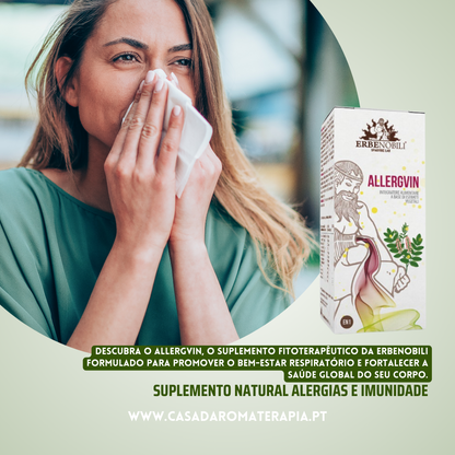 Suplemento Natural - Alergias e Imunidade | ALLERGVIN 60cps .