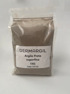 Argila Preta Superfina em Pó