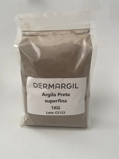 Argila Preta Superfina em Pó