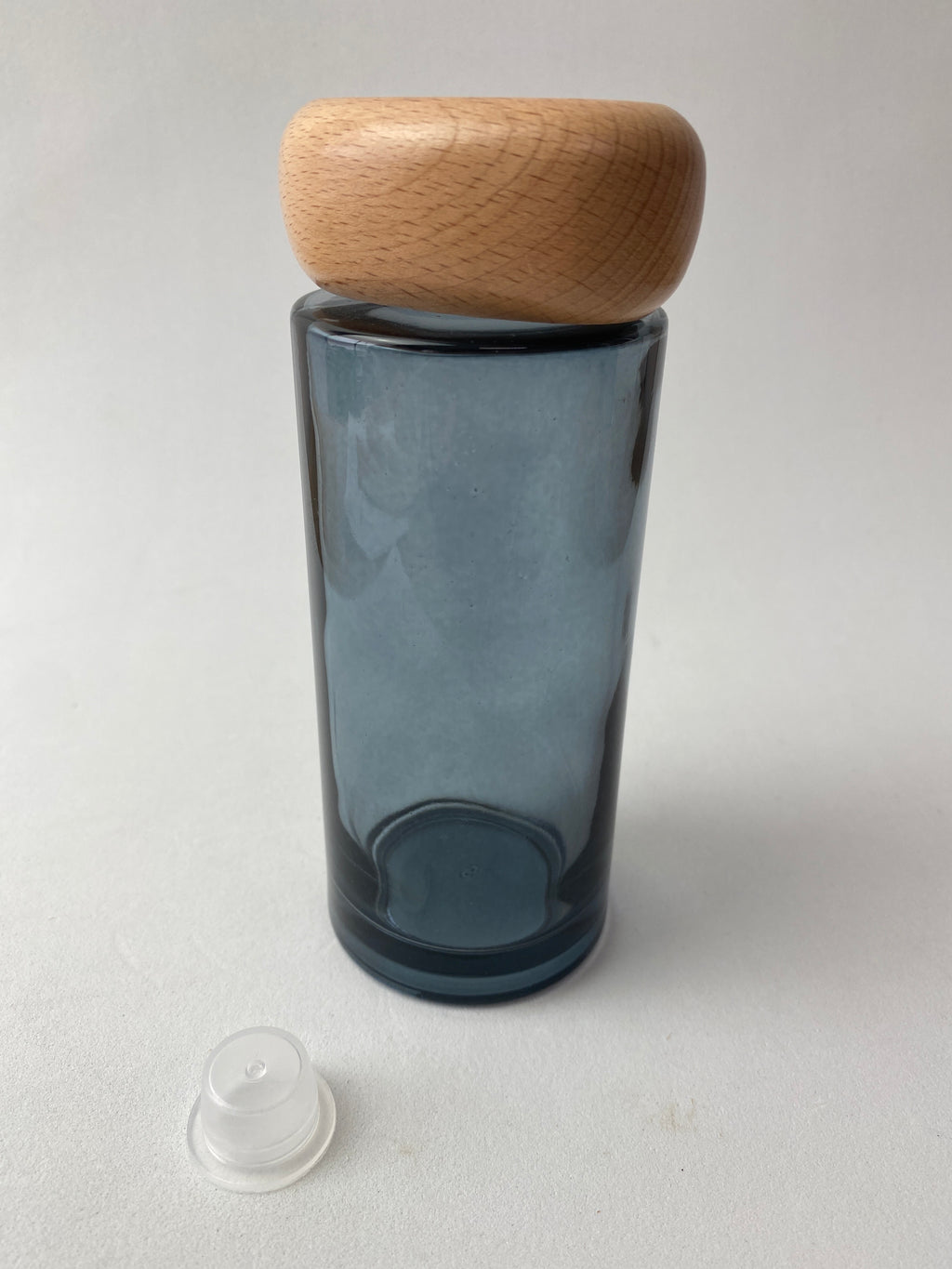 Frasco de Vidro Azul e Tampa para Mikado ***