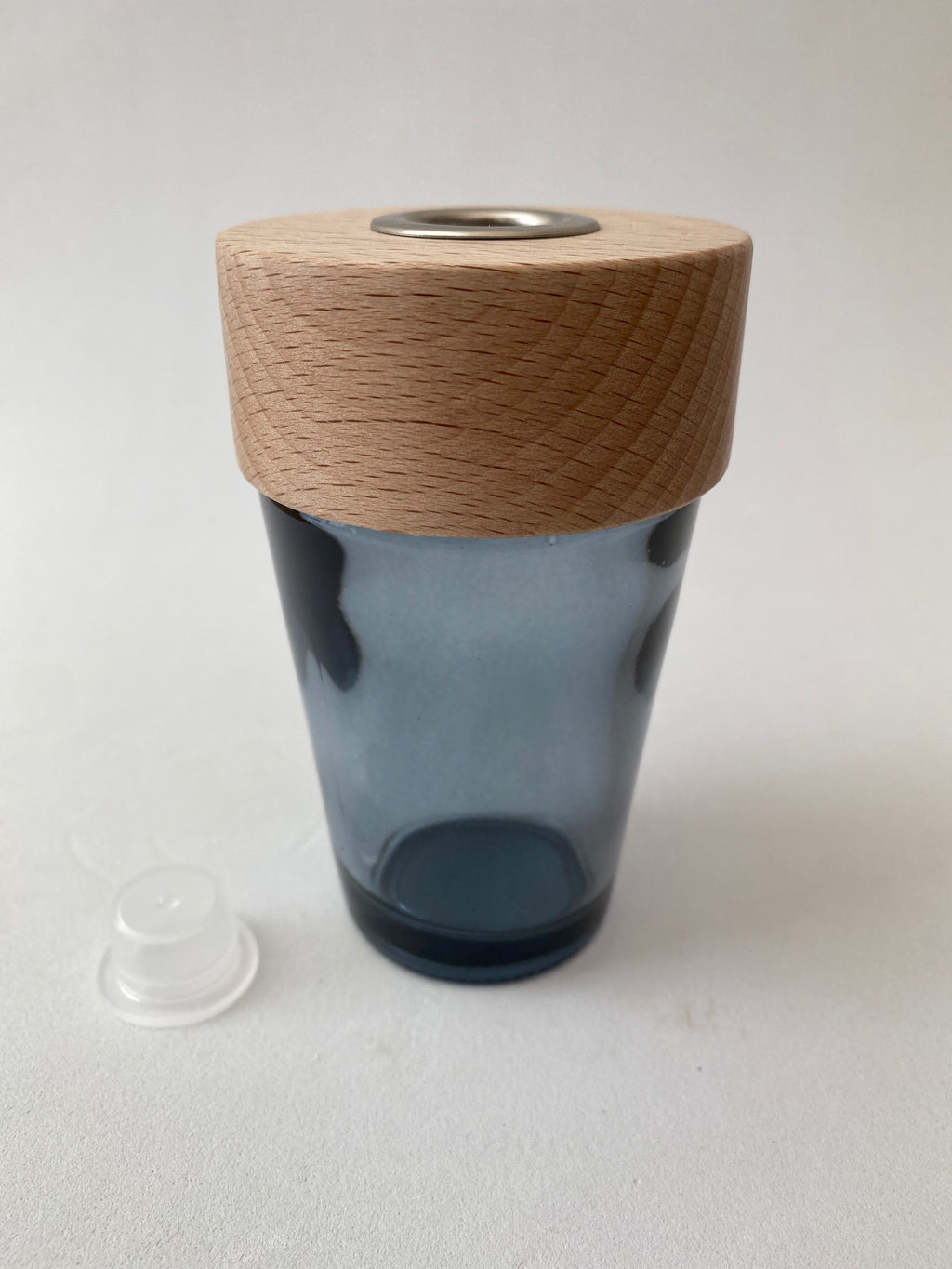 Frasco de Vidro Azul e Tampa para Mikado ***