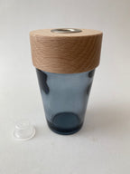 Frasco de Vidro Azul e Tampa para Mikado ***