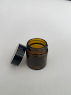 Boião em vidro ambar