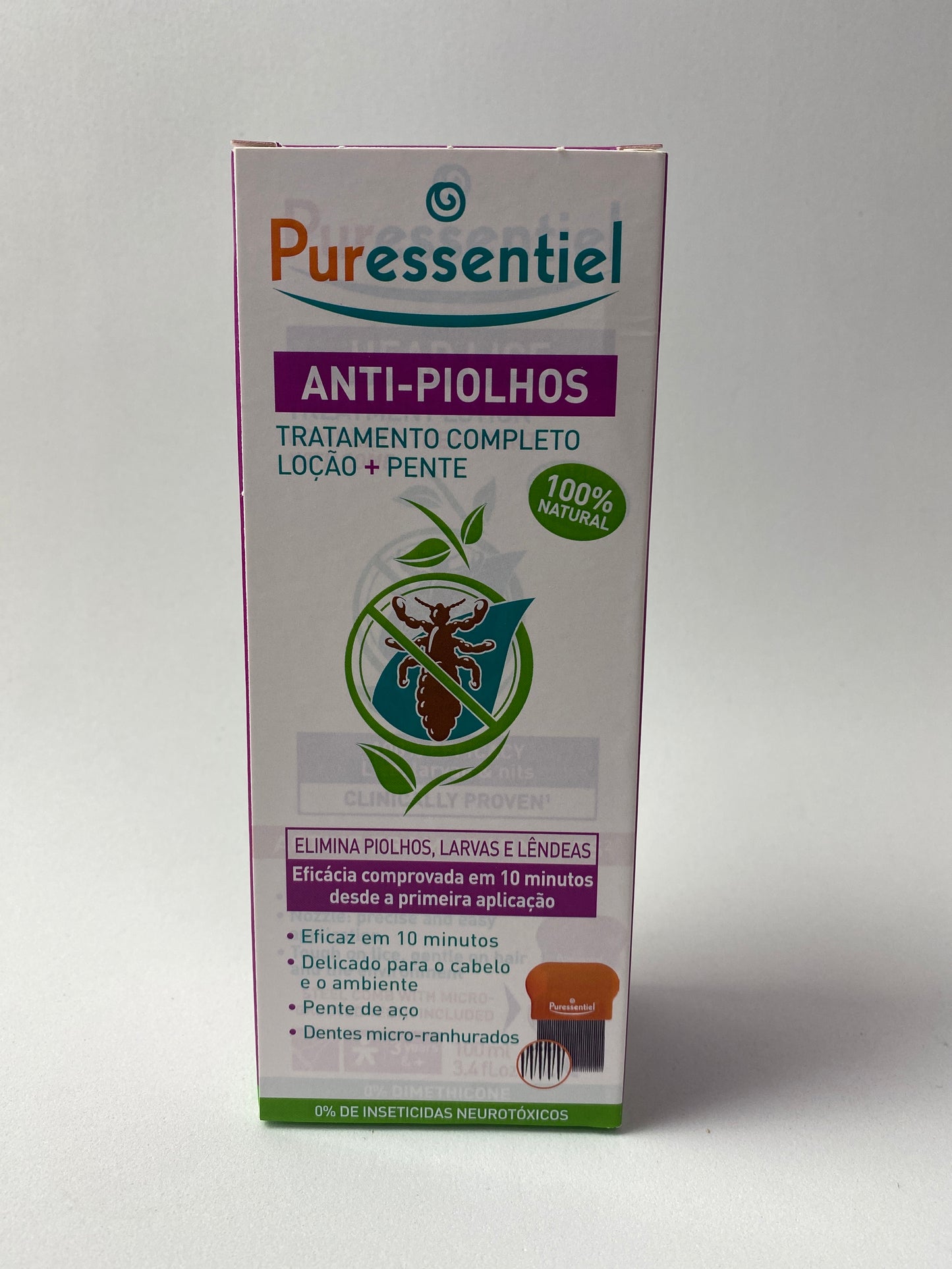 Anti-Piolhos Loção + Pente 100ml .