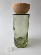 Frasco de Vidro Esverdeado e Tampa para Mikado ***