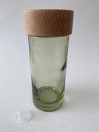 Frasco de Vidro Esverdeado e Tampa para Mikado ***