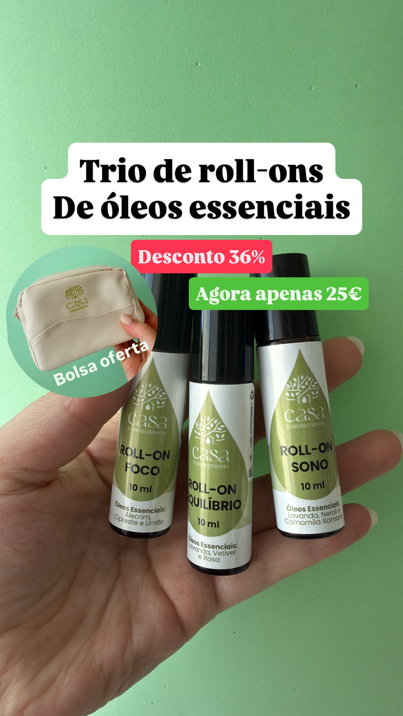 Pack Roll-Ons Essenciais – Sono, Foco e Equilíbrio + Bolsa %