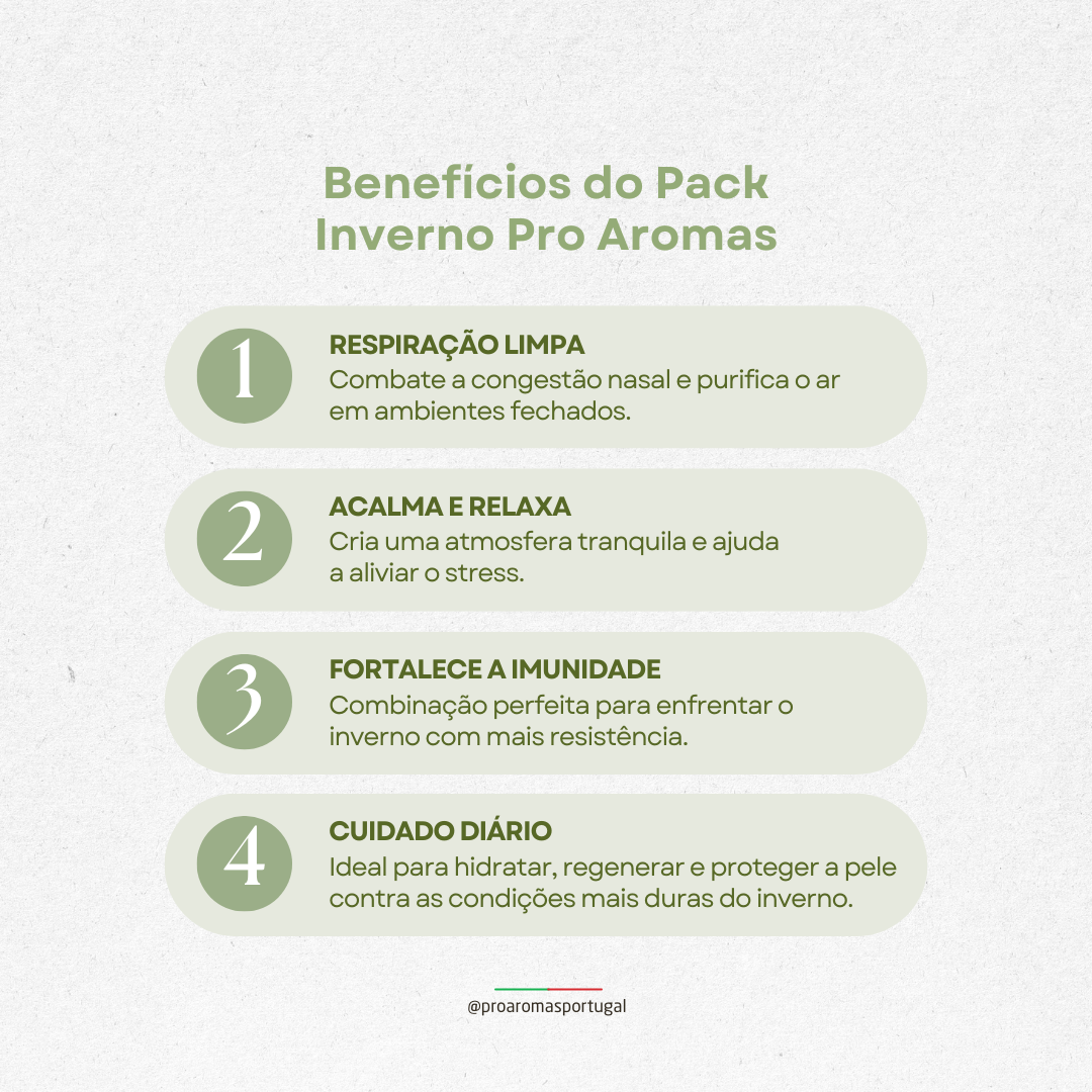 Pack Inverno Pro Aromas BIO 100% Português – ProAromas -30%