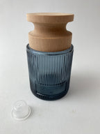 Frasco de Vidro Azul e Tampa para Mikado ***