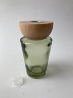 Frasco de Vidro Esverdeado e Tampa para Mikado ***