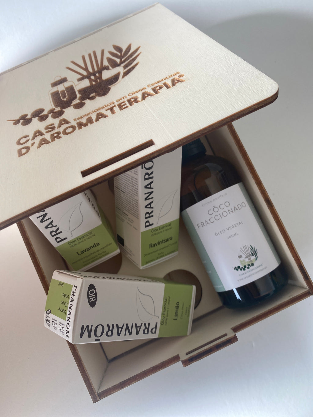 Kit Bem-Estar Infantil  (4 óleos + caixa madeira)