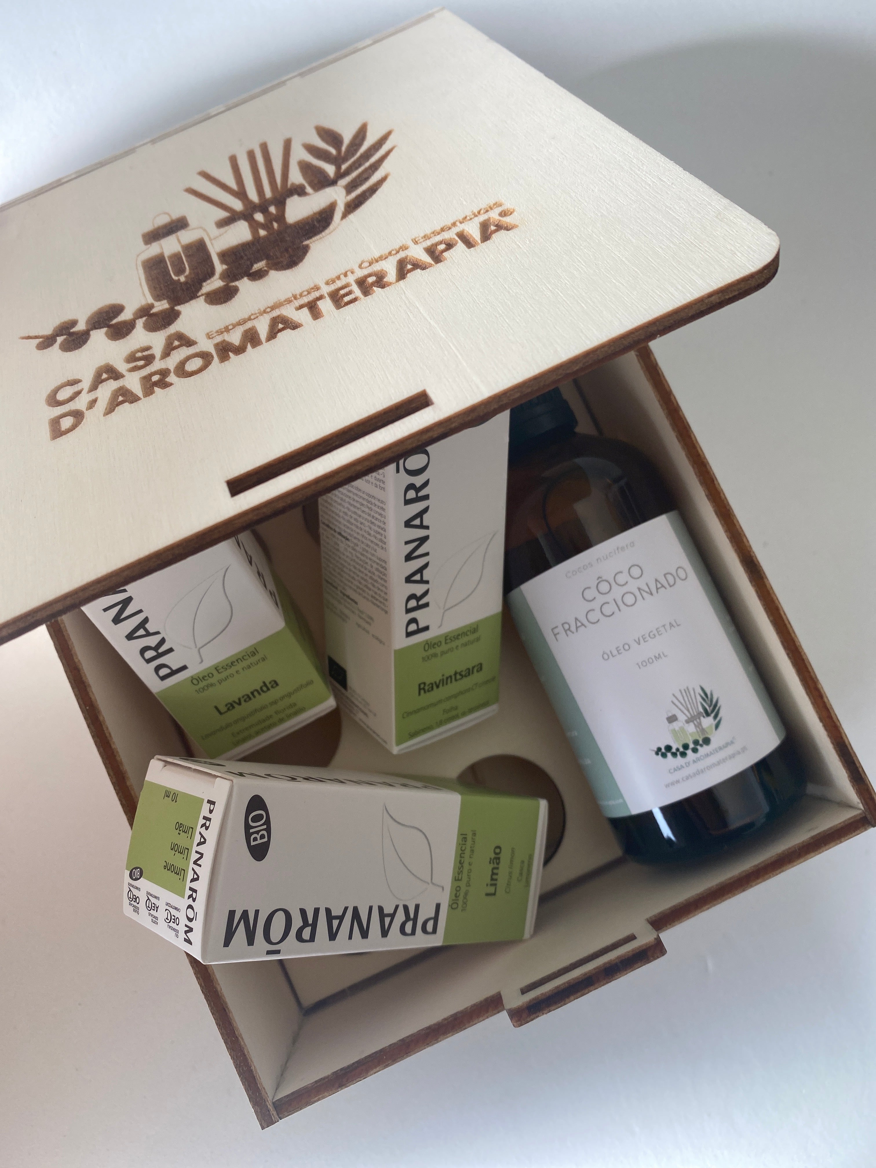 Kit Bem-Estar Infantil  (4 óleos + caixa madeira)