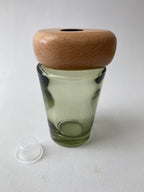 Frasco de Vidro Esverdeado e Tampa para Mikado ***