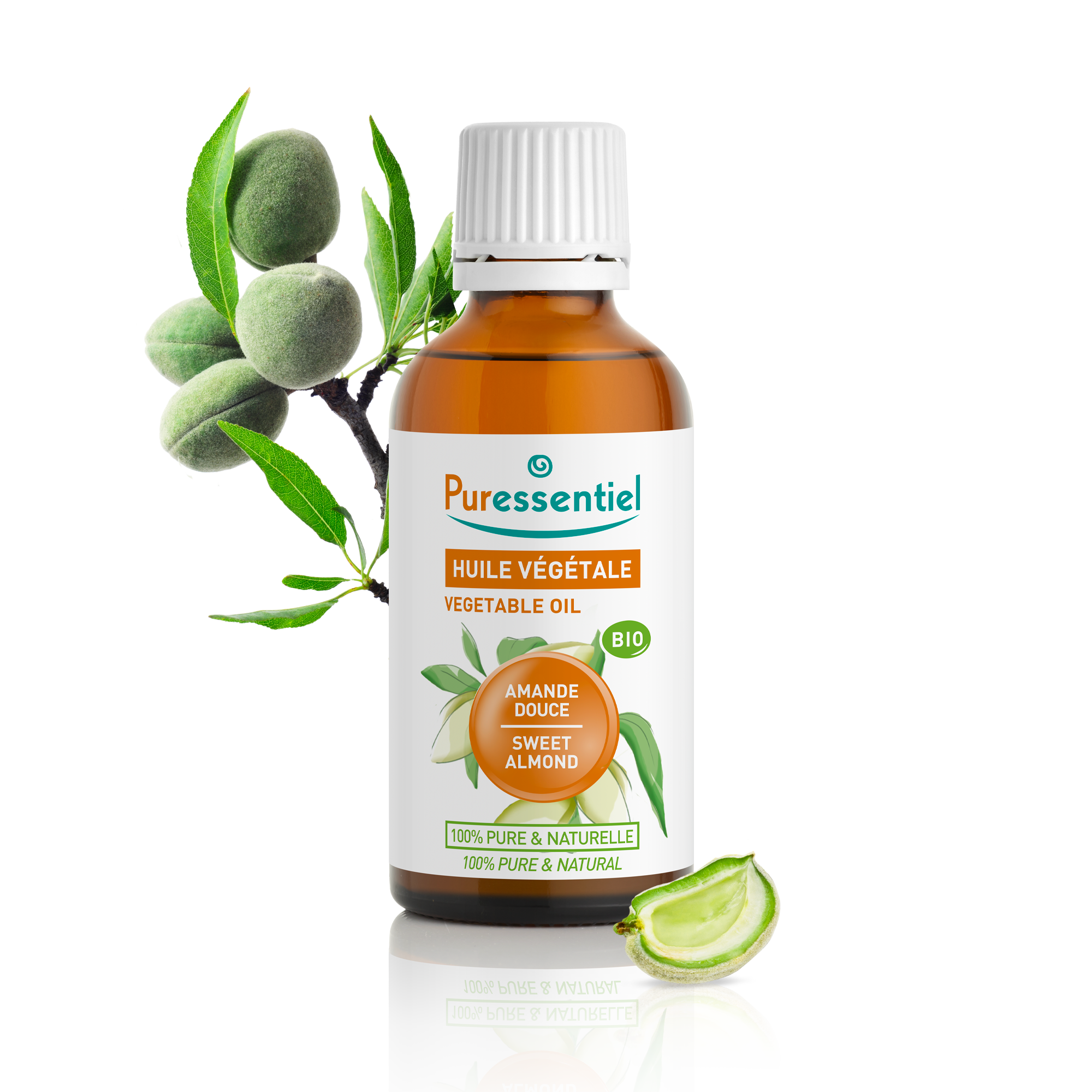 Óleo Vegetal de Amêndoas Doces | Prunus amygdalus dulcis | BIO | 50ml %