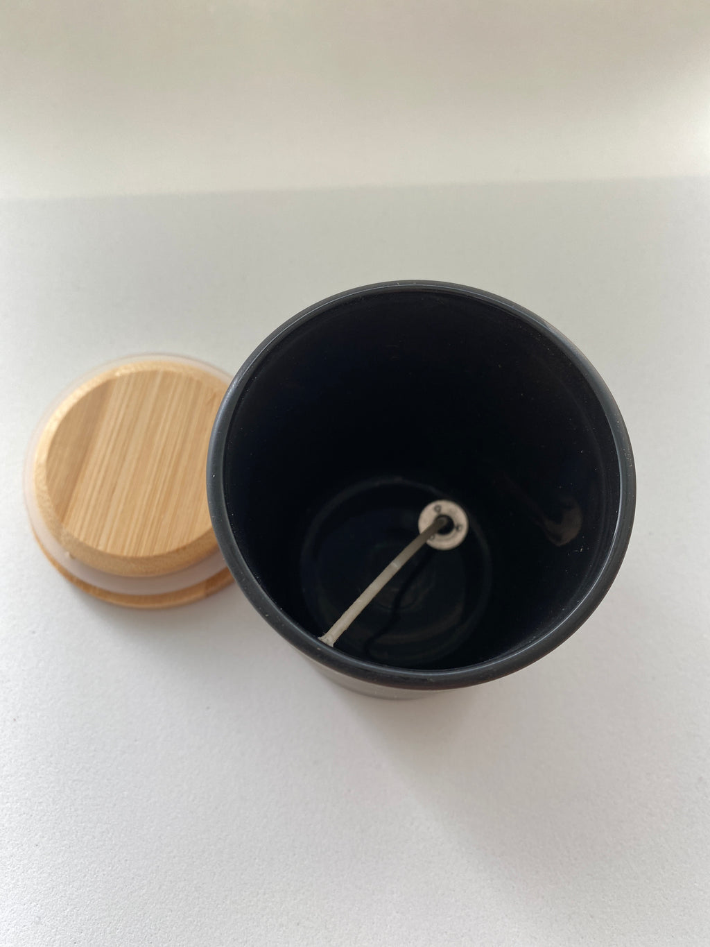 Boião de Vidro para Velas C/ Tampa Bambu ***