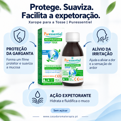 Xarope para a Tosse Sem Açúcar - Puressentiel 100 ml