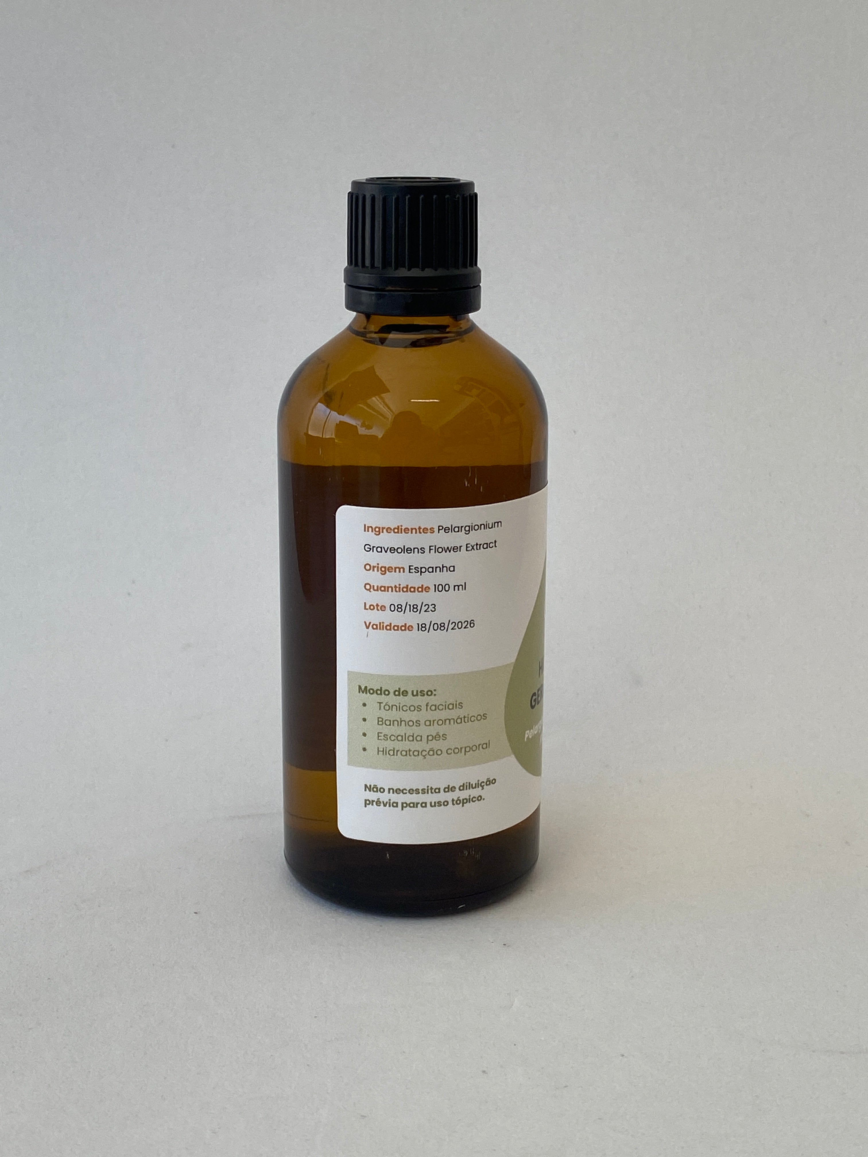 Hidrolato de Gerânio 100ml – Casa d'Aromaterapia