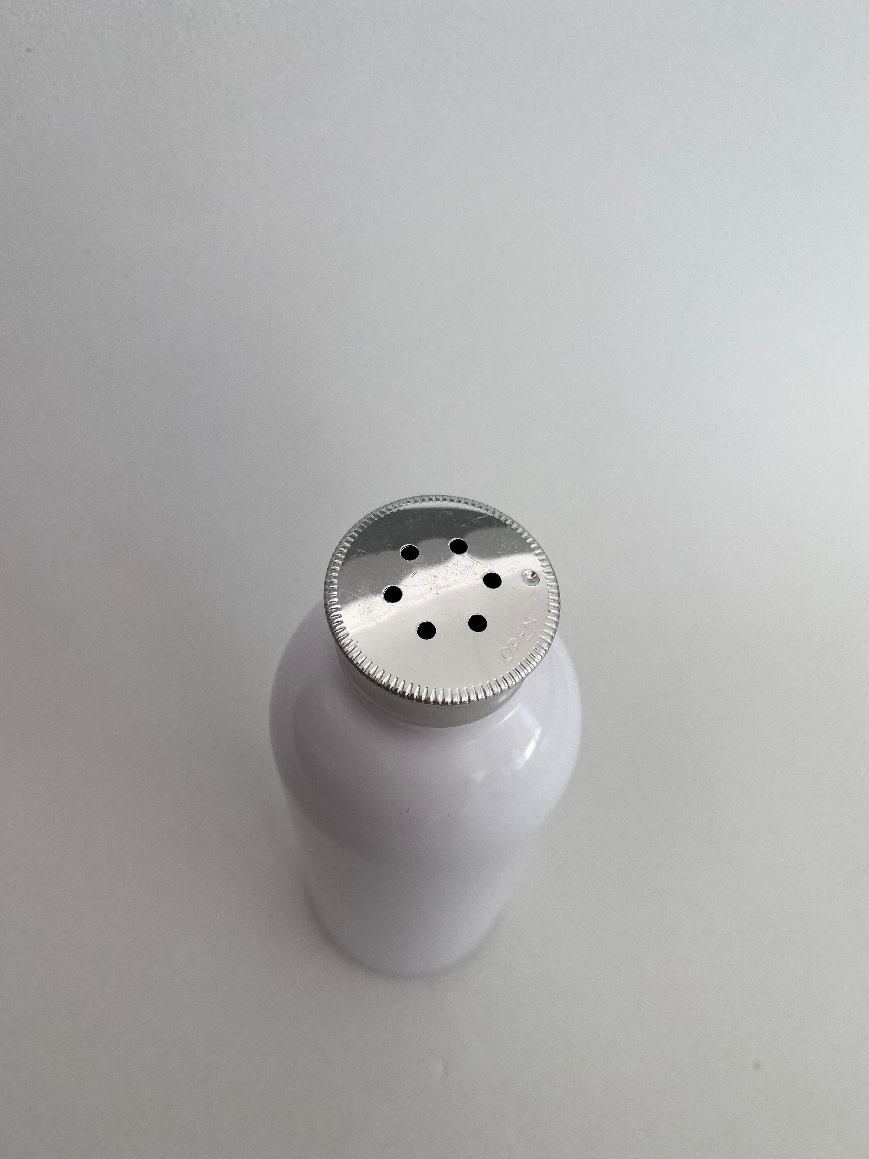 Frasco Cosmético de Alumínio Branco – 100 ml ***