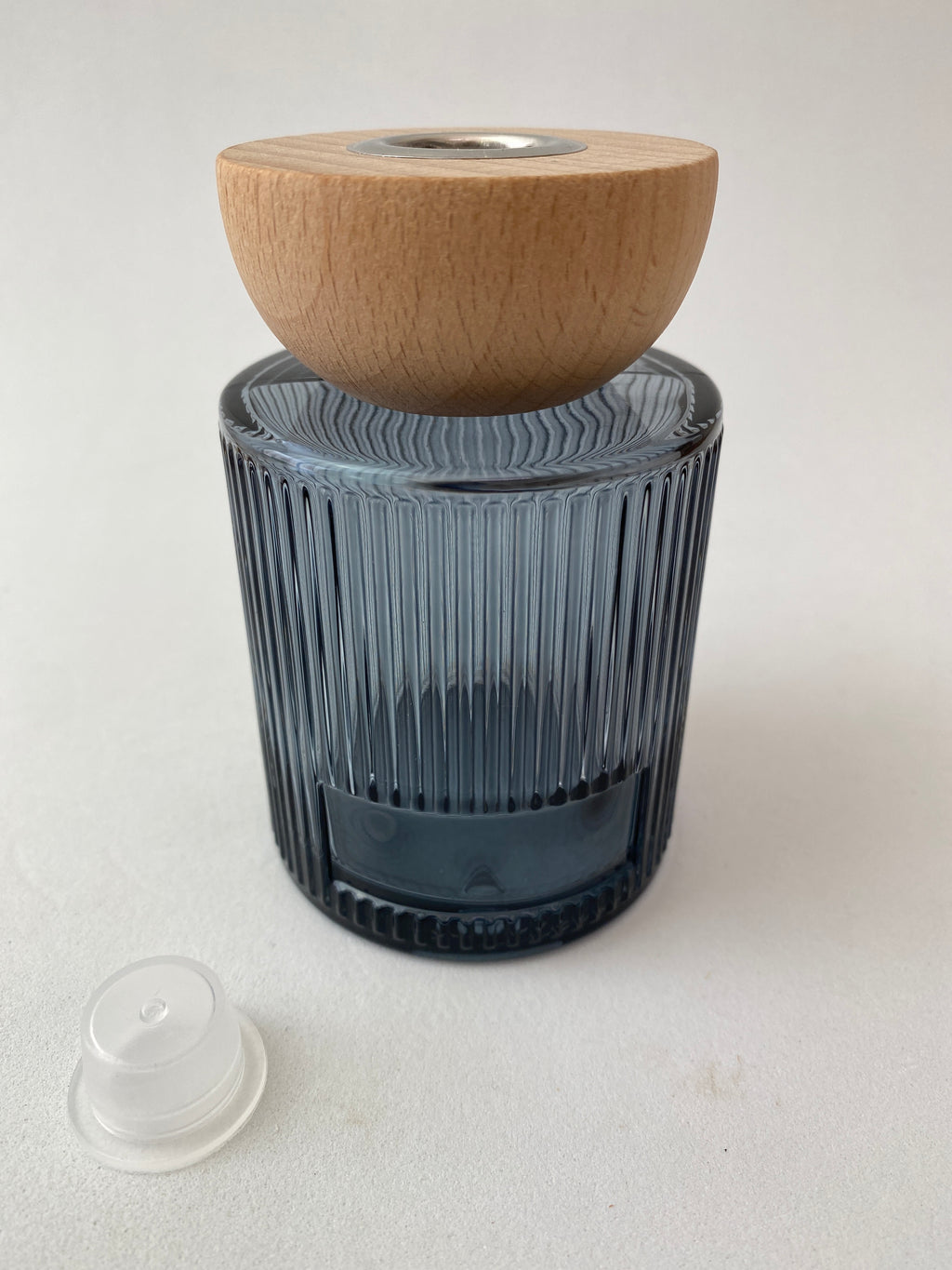 Frasco de Vidro Azul e Tampa para Mikado ***