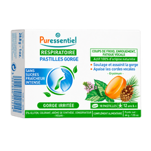 Pastilhas Garganta Irritada Sem Açúcar - Puressentiel 18 pastilhas