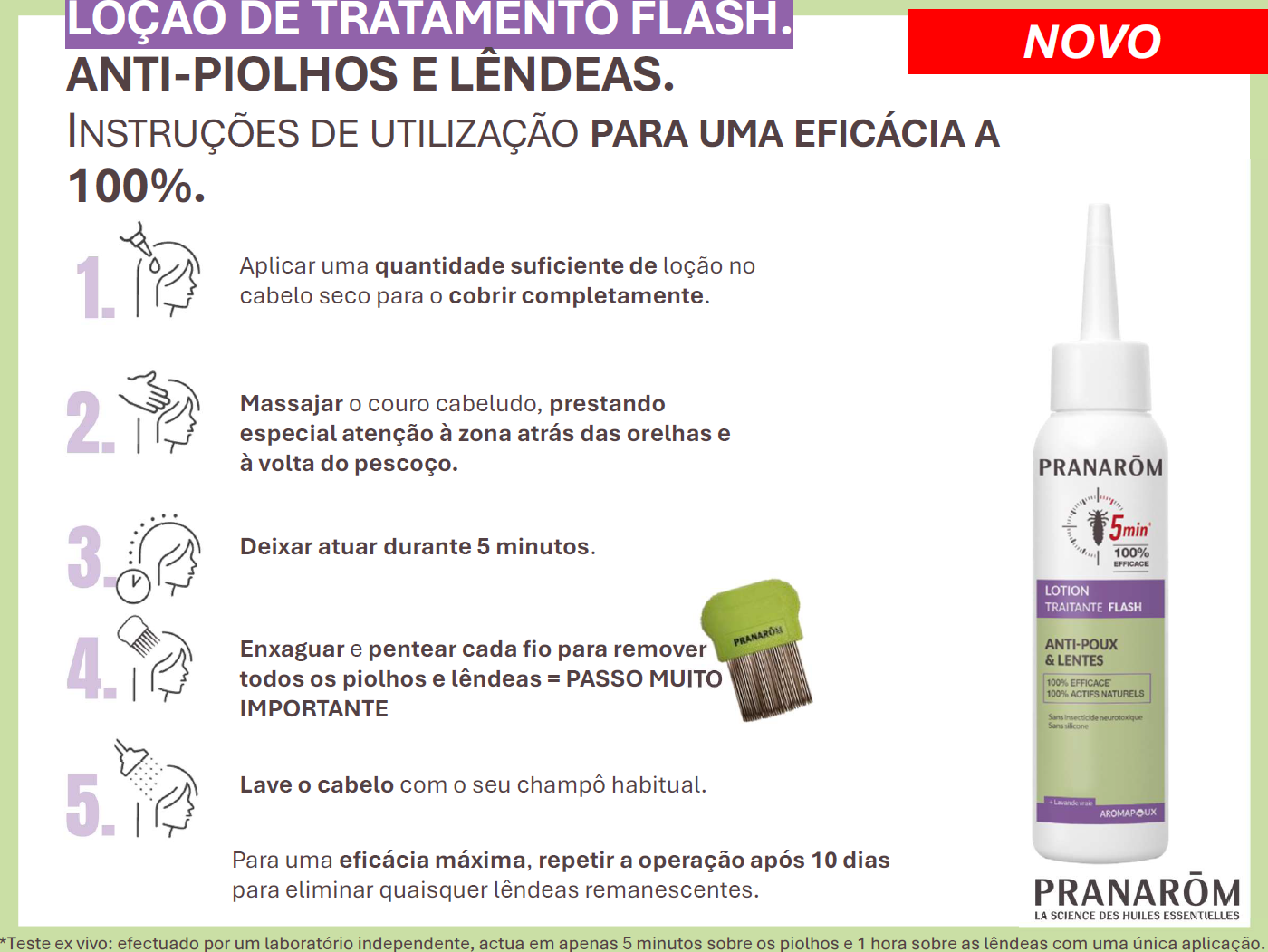 Pack - Loção Anti-Piolhos e Lêndeas FLASH