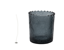 Boião de Vidro para Velas Relevo ***