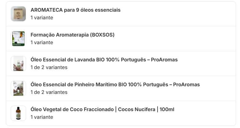 Pack BOX SOS (3 óleos + caixa + formação)