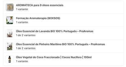 Pack BOX SOS (3 óleos + caixa + formação)