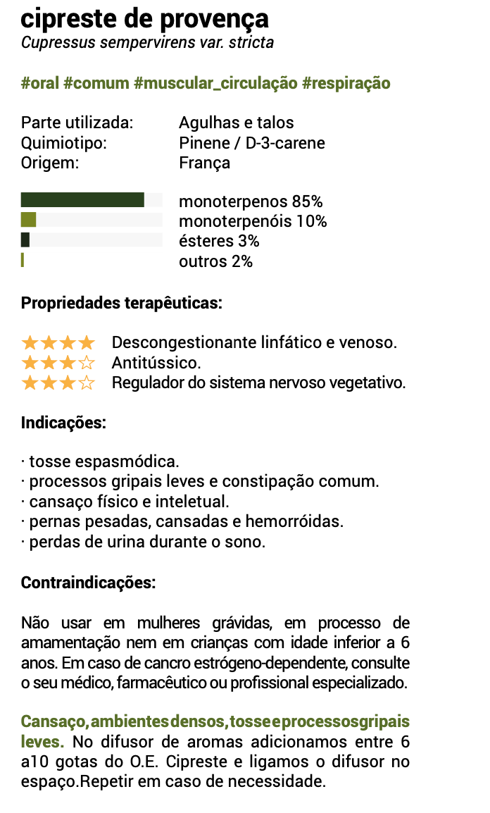 Essential Oil Cypress Provence 5ml 🌿 bio | Cupressus sempervirens