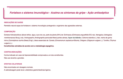 Suplemento natural - Sistema imunitário | Influvin