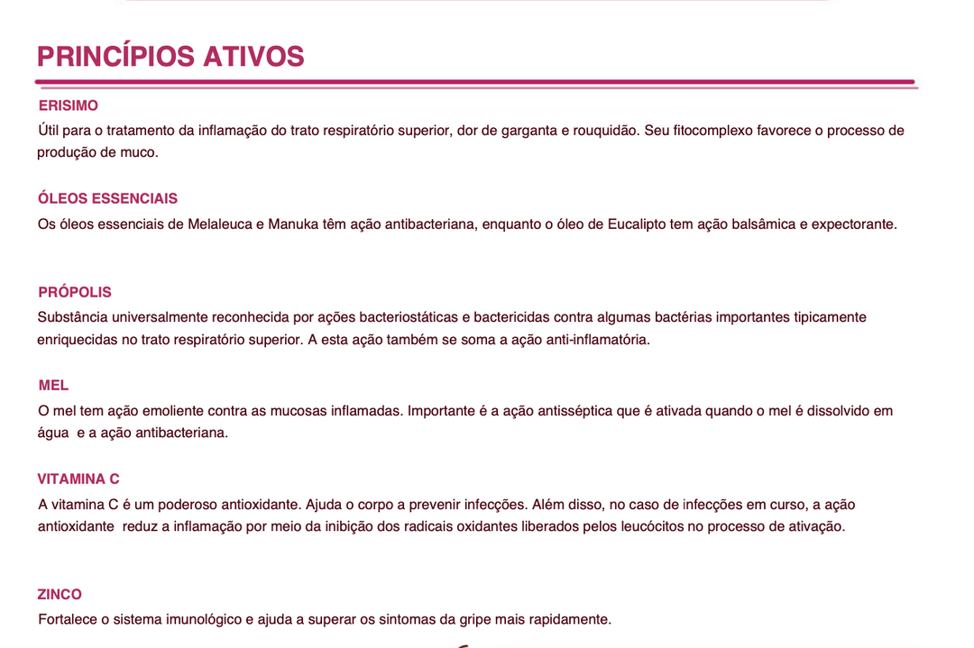 Suplemento natural Protegol | Protecção oral