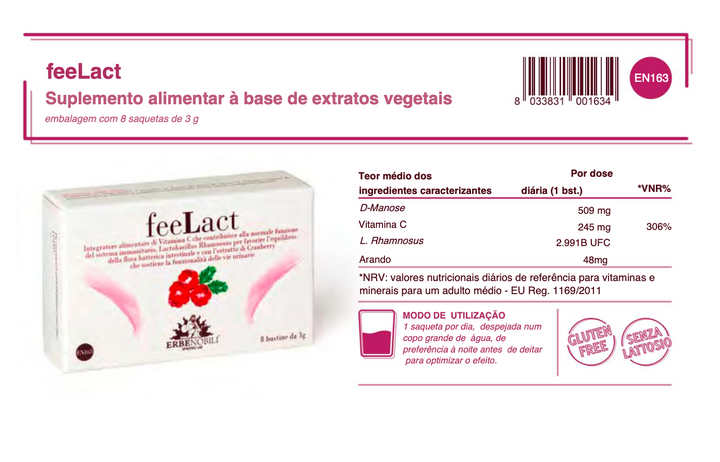 Suplemento natural Feelact | Sistema urinário
